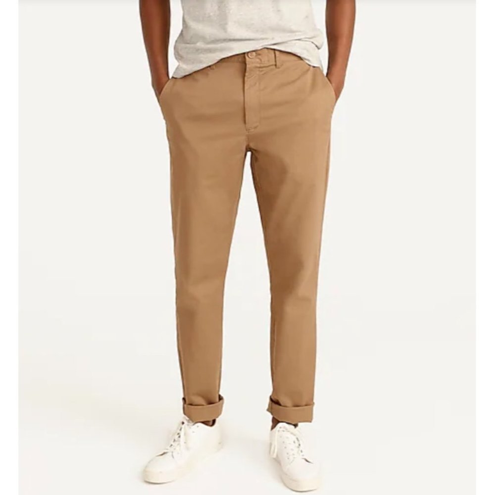 J Crew Adult 31 x 32 1040 Athletic Tapered-Fit Stretch Chino Pants Men's AV209